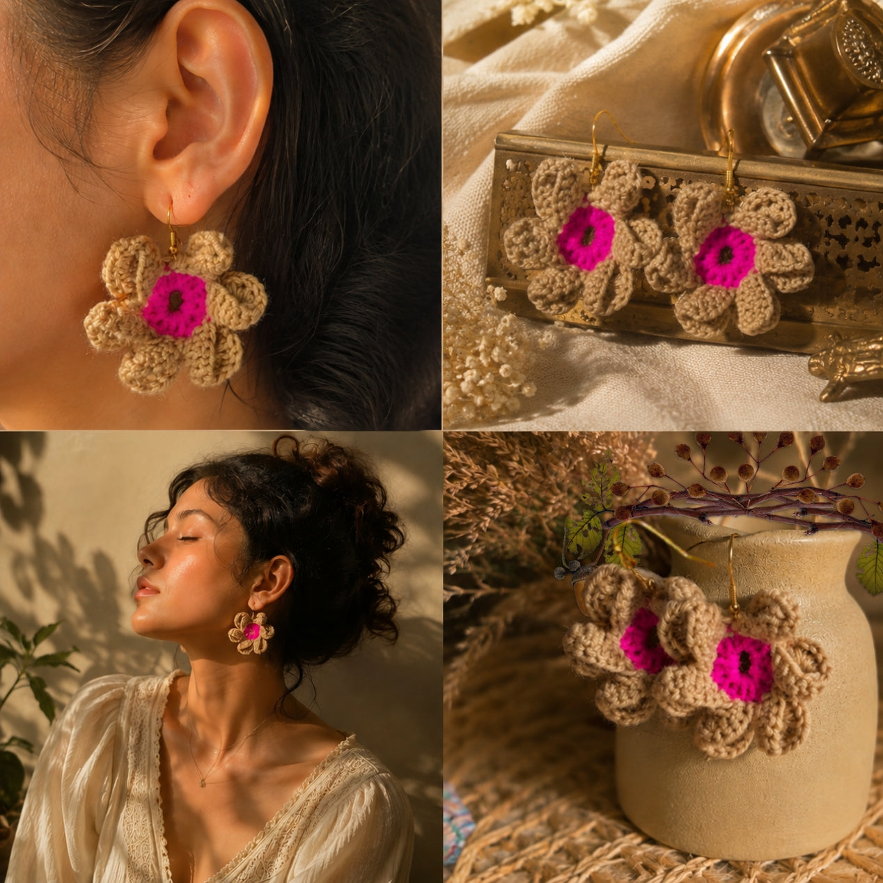 Boho Muse Crochet Earring🌼