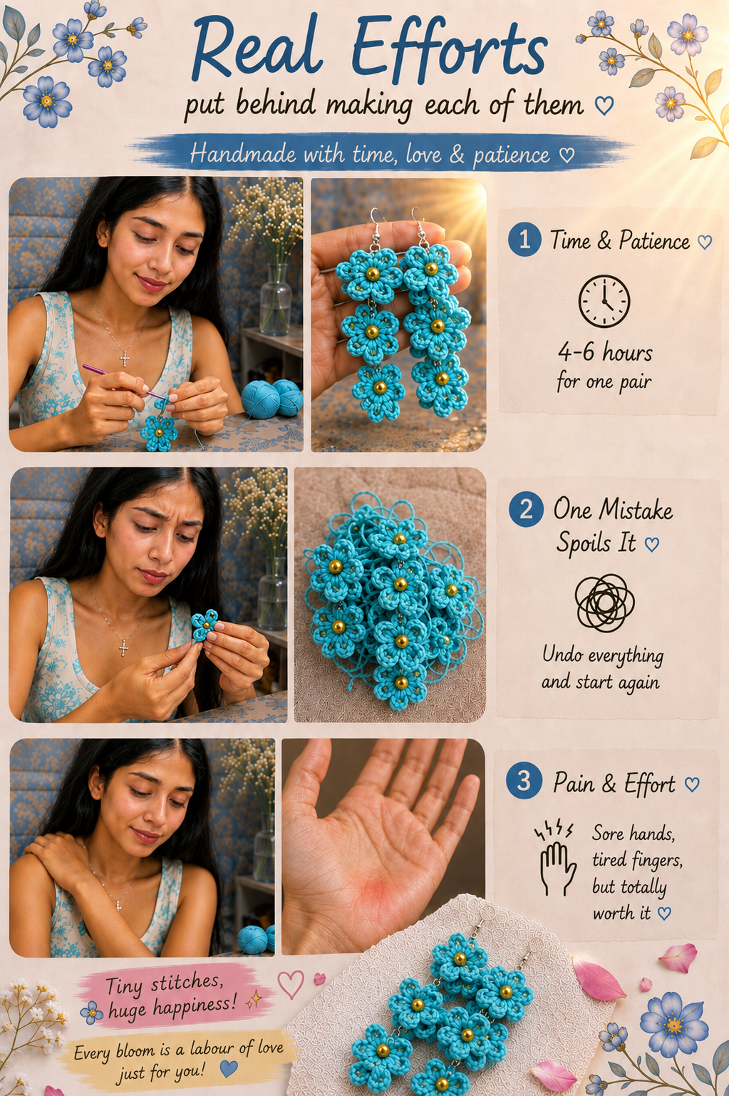 Pettalies Crochet Earring🌸