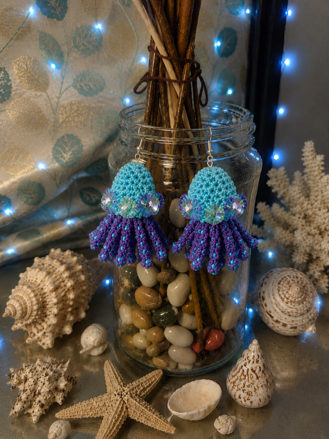 Octo Crochet Earring🪼