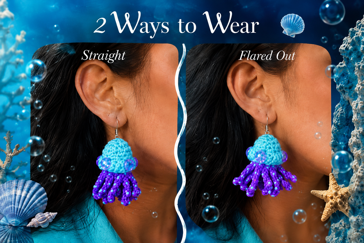 Octo Crochet Earring🪼