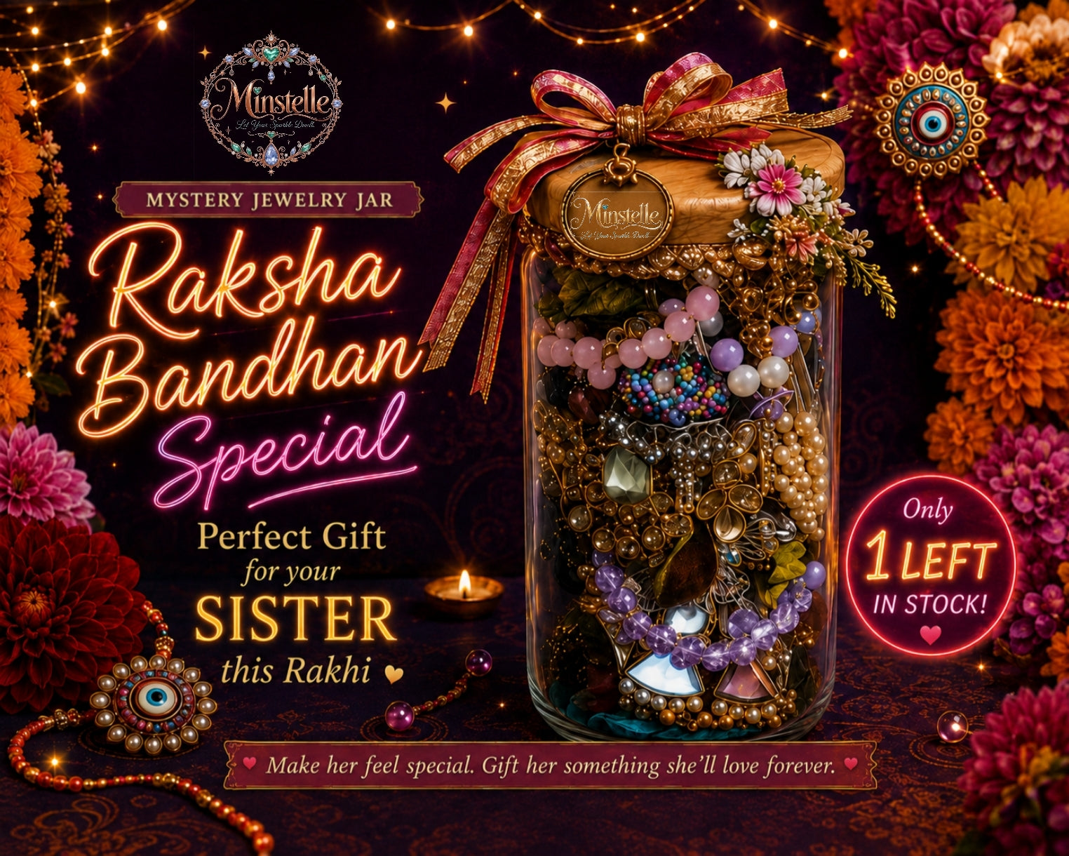 Mystery Jewellery Rakhi Jar (Raksha Bandhan Edition)🏵️